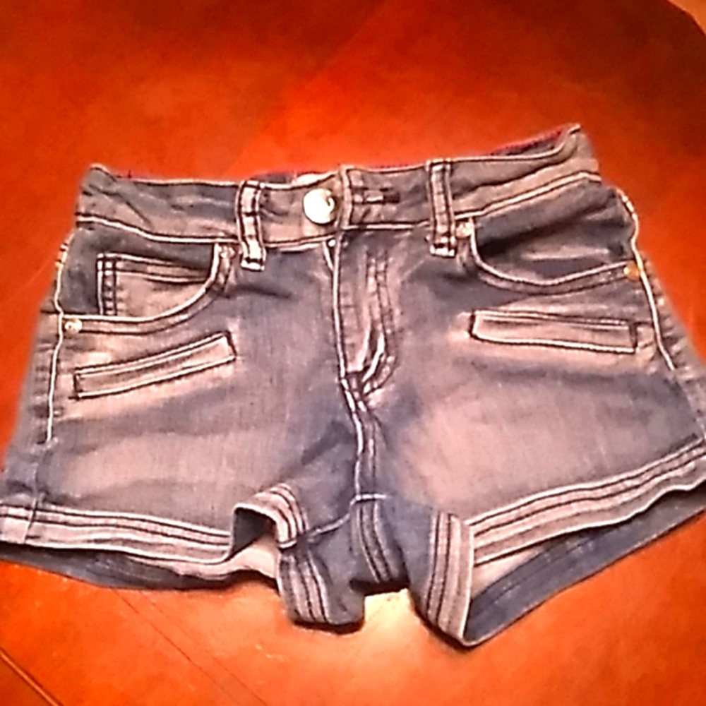 Pink Latte Girls denim shorts